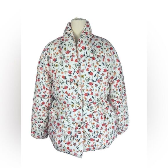 J Crew Alps puffer jacket with PrimaLoft®‎ in vintage floral size medium - Picture 2 of 8